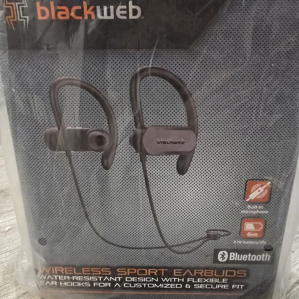 Blackweb Wireless Sport Earbuds - Black